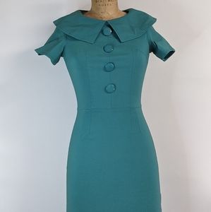 Teal dress size medium. Bettie Page by Tatyana.